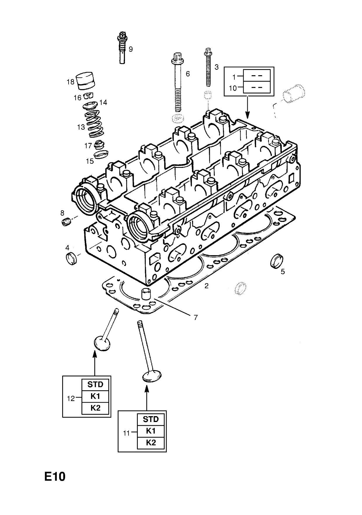 Group E Engine and clutch Subsection 1 Z20LET petrol engine